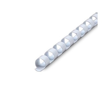 Argolas Pvc Encadernar 08mm 40 Folhas Cx100un Branco / Escri