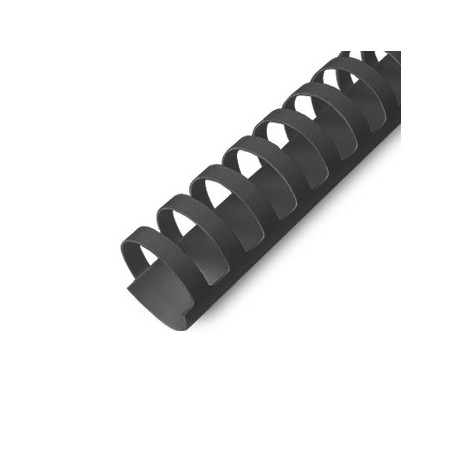 Argolas Pvc Encadernar 19mm Preto para 165 Folhas Cx 100un /