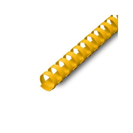 Argolas Pvc Encadernar 14mm para 110 Folhas Cx 100 Amarelas