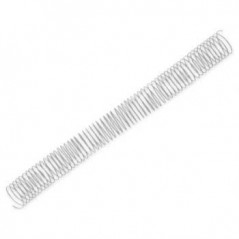 Argolas Espiral Metalicas Passo 5:1 26mm Cx 50 Prata / Escri