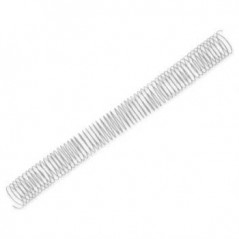 Argolas Espiral Metalicas Passo 5:1 32mm Cx 50 Prata / Escri