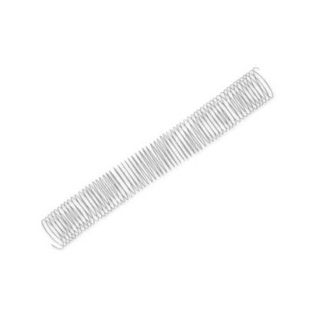 Argolas Espiral Metalicas Passo 5:1 38mm Cx 25 Prata / Escri