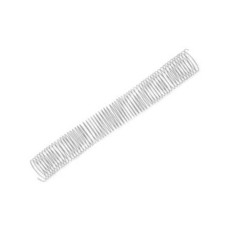 Argolas Espiral Metalicas Passo 5:1 40mm Cx 25 Prata / Escri