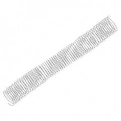 Argolas Espiral Metalicas Passo 5:1 44mm Cx 25 Prata / Escri