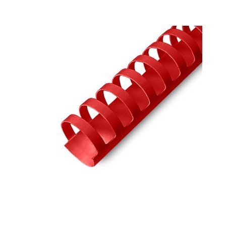 Argolas Pvc Encadernar 18mm p/ 140 Folhas Cx 100un Vermelho