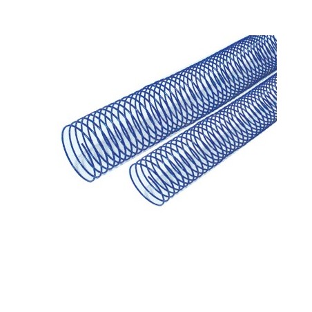 Argolas Espiral Metalicas Passo 5:1 38mm Cx 25 Azul / Escrit