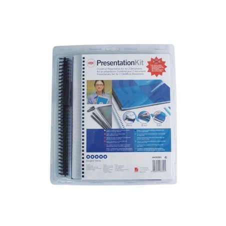 Kit Encadernacao c/ClickBind Argolas 8mm Preto Pack 2un / Ar