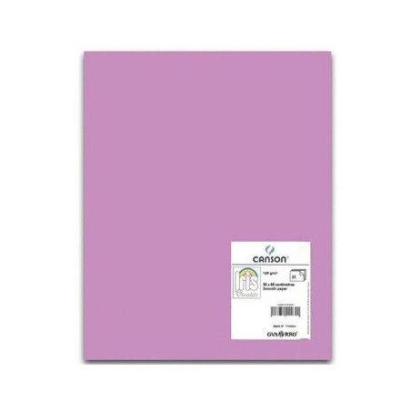 Cartolina 185gr 50 Folhas A4 Canson Iris Malva