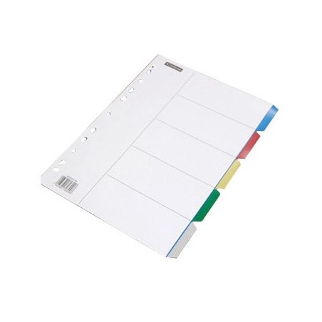 Separadores Plastico 10Un Cores Sortidas / Arquivo e Organiz