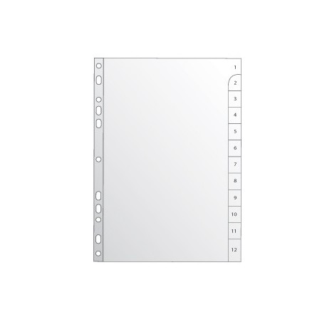 Separadores Plastico Numerados (1 a 12) / Arquivo e Organiza