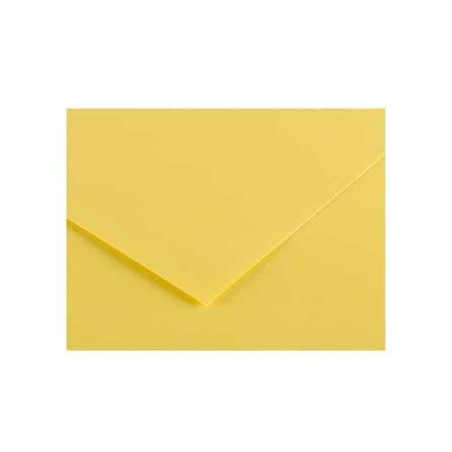 25un Cartolina 50x65cm 185gr 1 Folha Canson Iris Amarelo Lim