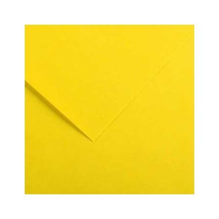 25un Cartolina 185gr 1 Folha 50x65cm Canson Iris Amarelo Can