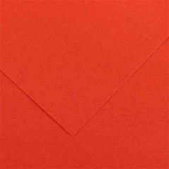 25un Cartolina 185gr 1 Folha 50x65cm Canson Iris Tomate / Pa