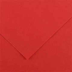 25un Cartolina 185gr 1 Folha 50x65cm Canson Iris Vermelho /