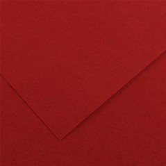 25un Cartolina 185gr 1 Folha 50x65cm Canson Iris Grena