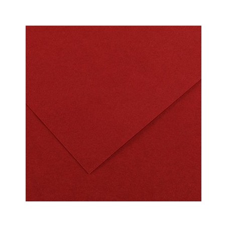 25un Cartolina 185gr 1 Folha 50x65cm Canson Iris Grena