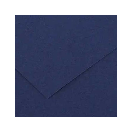 25un Cartolina 185gr 1 Folha 50x65cm Canson Iris Azul Ultram