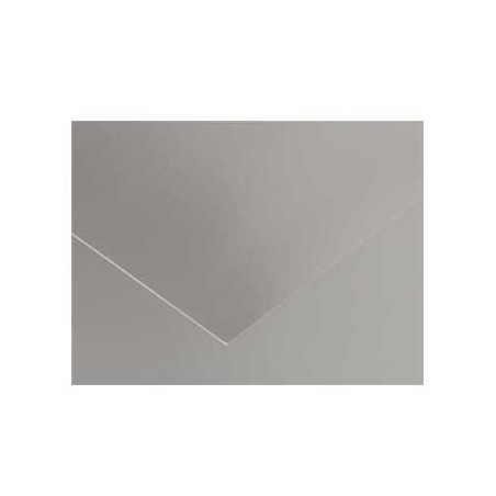 25un Cartolina 280gr 1 Folha 50x65cm Canson Iris Prata Metal