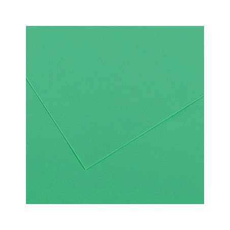 25un Cartolina 185gr 1 Folha 50x65cm Canson Iris Verde Horte
