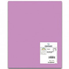 25un Cartolina 185gr 1 Folha 50x65cm Canson Iris Malva
