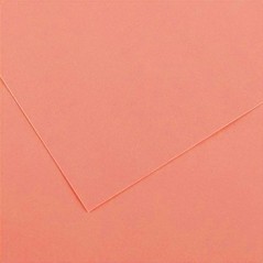 25un Cartolina 185gr 1 Folha 50x65cm Canson Iris Coral