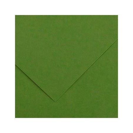 25un Cartolina 185gr 1 Folha 50x65cm Canson Iris Verde Safar