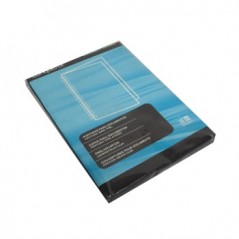 Capa Encadernar Conqueror Couro 300gr 50Fls A4 Preto / Escri