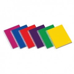 Caderno Espiral C/PP Ambar School A4 Quadriculado 70g 100Fls