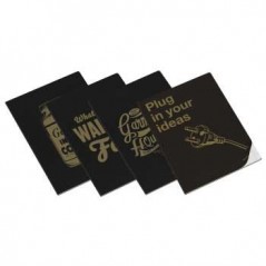 Caderno Agrafado Ambar Clever Gold A4 Pautado 90gr 40Fls