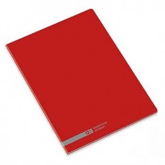 Caderno Agrafado Ambar School A5 Pautado 70gr 48Fls Vermelho