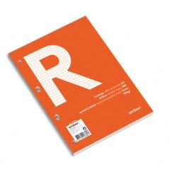 AMBAR Recarga Papel Ambar School A4 Quadri 100gr 100Fls Pape