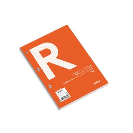 AMBAR Recarga Papel Ambar School A4 Quadri 100gr 100Fls Pape