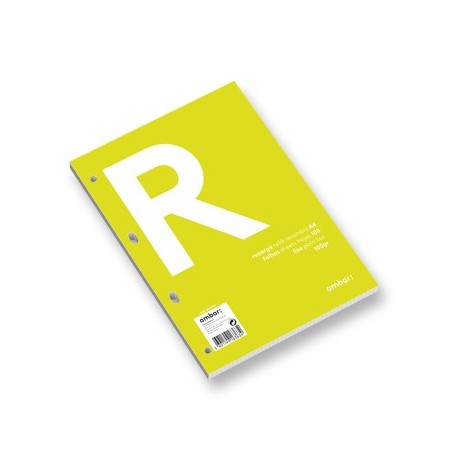 Recarga Papel Ambar School Liso S/M A4 100gr 100Fls