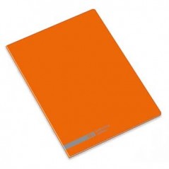 Caderno Agrafado Ambar School A5 Quadri 70gr 48Fls Laranja