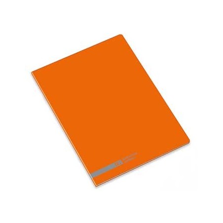 Caderno Agrafado Ambar School A5 Quadri 70gr 48Fls Laranja