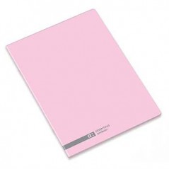 Caderno Agrafado Ambar School A4 Pautado 70gr 48Fls Rosa