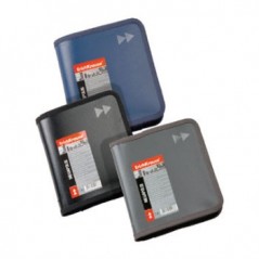 Bolsa para 24 CDs com Fecho Zip EK Megapolis Azul / Arquivo