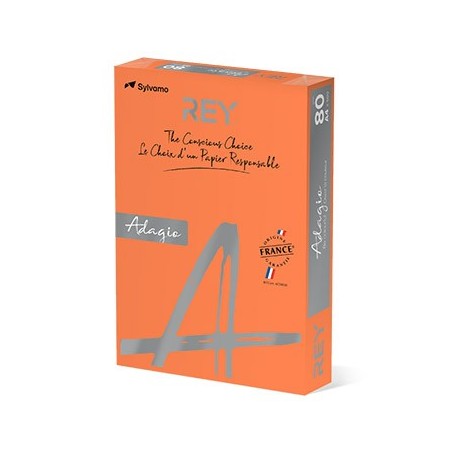 Papel Fotocopia Adagio(cd21) A4 80gr (Laranja Intenso) 1x500