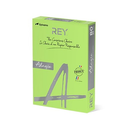 Papel Fotocopia Adagio(cd14)A4 80gr(Verde Fluoresc.)1x500Fls
