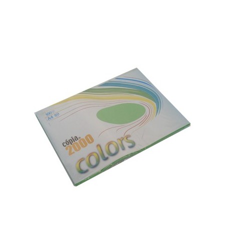 Papel Fotocopia A4 80gr Verde Forte 100Fls / Papeis e Transf