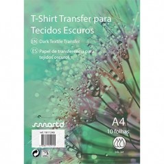 T-Shirt Transfer InkJet A4 Tecidos Escuros (4232) 10 Folhas