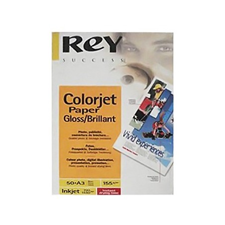 Papel  A3 155gr ReyColorjet Glossy - 50 Folhas / Papeis e Tr