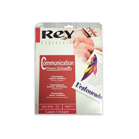 Papel Laser/ Inkjet Rey Mosaic A4 110gr 50 Folhas / Papeis e