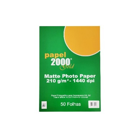 Papel Fotografico Matte 210gr A4 p/ InkJet 50un / Papeis e T