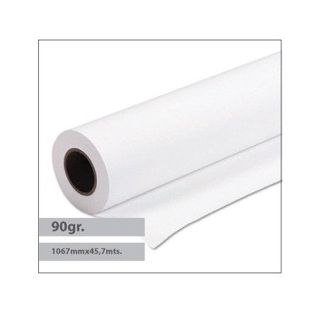 Papel Premium Coated 90gr 1067mmx45,7mts Evolution -1Rolo /