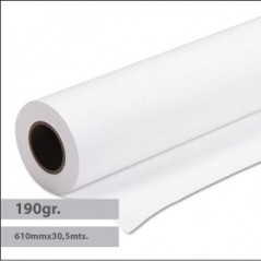 Papel Plotter Foto Glossy 190gr 610mmx30mts - 1 Rolo / Papei