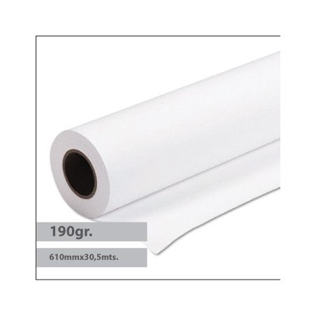 Papel Plotter Foto Glossy 190gr 610mmx30mts - 1 Rolo / Papei