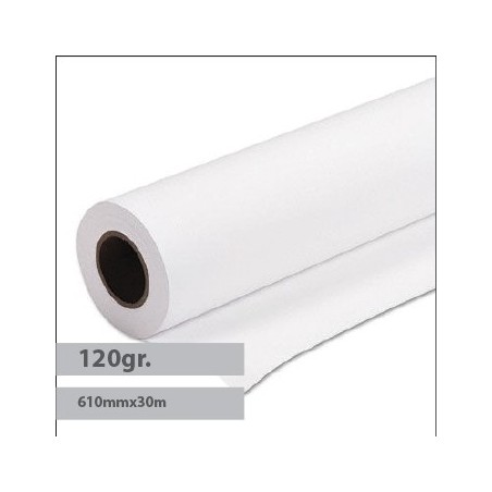 Papel Plotter Revestido 120gr 610mmx30mts Evolution -1Rolo /