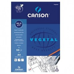Papel Vegetal Canson A4 90gr 50 Folhas / Papeis e Transforma