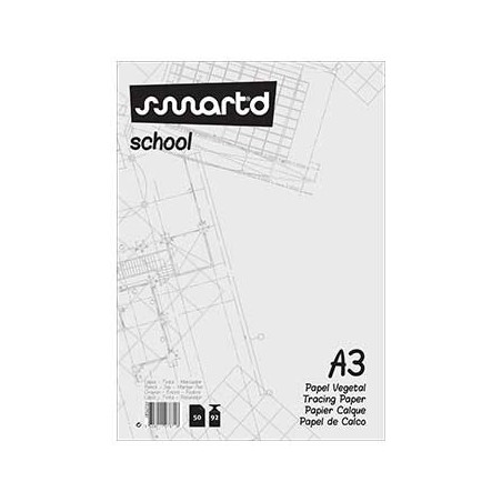 Papel Vegetal A3 92gr 50 Folhas